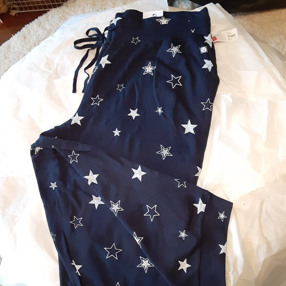 NWT LIVI Metro Jogger pants 22/24 Stars Navy Blue